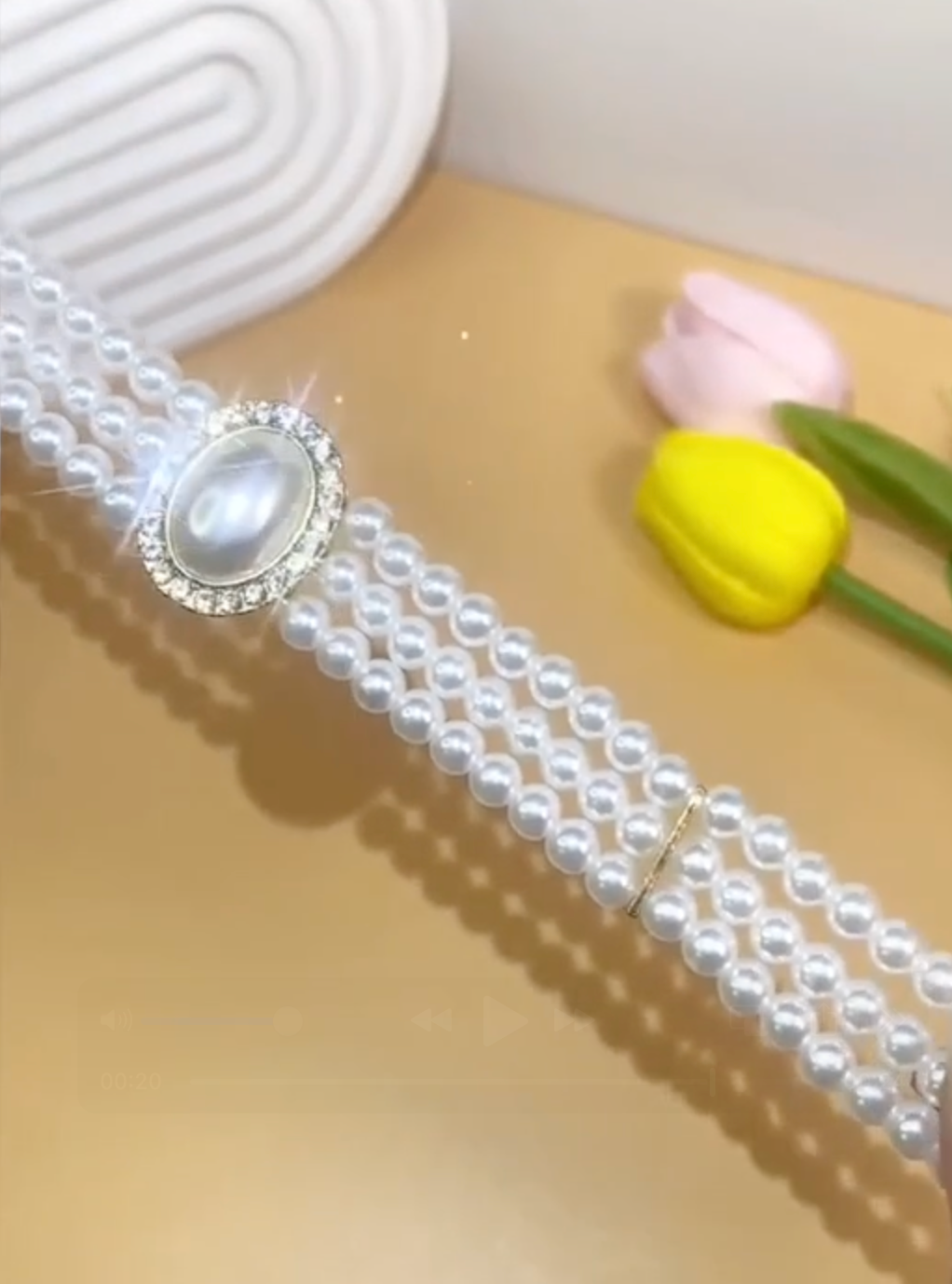 Artificial Pearl Necklace Set